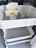 宜家（IKEA）拉斯克家居小推车置物架移动茶水桌书包架客厅厨房收纳架 白色大号 35*45*77cm 实拍图