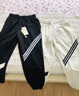 幻黛 休闲裤女冰丝九分运动哈伦裤潮宽松韩版萝卜裤束脚百搭裤子 黑色长裤 M 实拍图