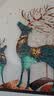 柳莺花燕免打孔电表箱装饰画现代简约客厅餐厅挂画电闸箱配电箱遮挡壁画 幸福麋鹿 55X45遮挡45X35表箱 上掀款 实拍图