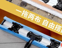 美丽雅夹布式平板拖把60cm伸缩杆141cm2拖布保洁家政酒店超大尘推一拖净 实拍图