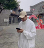 朗琦威尊棒球帽子女春秋款大头围防晒帽新款太阳帽显脸小字母鸭舌帽子男 米白【GOFORIT款】 均码 可调节【54-59cm】 实拍图