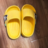 巴布豆儿童拖鞋男女童宝宝软底居家浴室夏季凉拖鞋 黄色 160码 实拍图