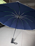 泽时雨（zeshiyu）德国绿巨人24骨反向伞全自动雨伞超大男女加厚加固防晒伞定做礼品 双纤24骨124CM-蓝色（送礼盒） 实拍图