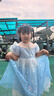 迪士尼童装艾爱莎公主裙女童连衣裙夏装夏季2026新款周岁礼服女宝宝裙子 实拍图