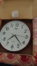 康巴丝（Compas）挂钟 创意简约钟表客厅石英钟表挂墙时钟 c2855 咖木色 26cm直径 实拍图