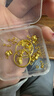 洲足金999金珠黄金小金珠金豆DIY金手链配件散珠隔珠转运珠生日礼物 3mm金珠  合单满 0.16g 包邮 单颗约0.02g 晒单实拍图