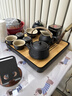 京东京造 茶具整套 功夫茶具陶瓷套装茶壶茶杯茶盘【黑陶提梁壶】 12件套  实拍图