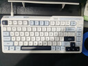 珂芝（KZZI）K75V2三模客制化机械键盘无线蓝牙电竞游戏静音轴体办公82键RGB背光PBT键帽Gasket冰川蓝樱粉轴V3 实拍图