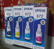 爱普生（EPSON） T672系列墨水适用于L221/L363/L351/L565/L455 打印机墨盒 墨仓式打印机墨水T672系列四色套装 原装 墨水 实拍图
