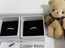 Colaivkloia情侣戒指男女对戒银一对磨砂款可调节婚戒情人节生日礼物送男女友 Tk310情侣一对价（码数备注） 开口可调节 实拍图