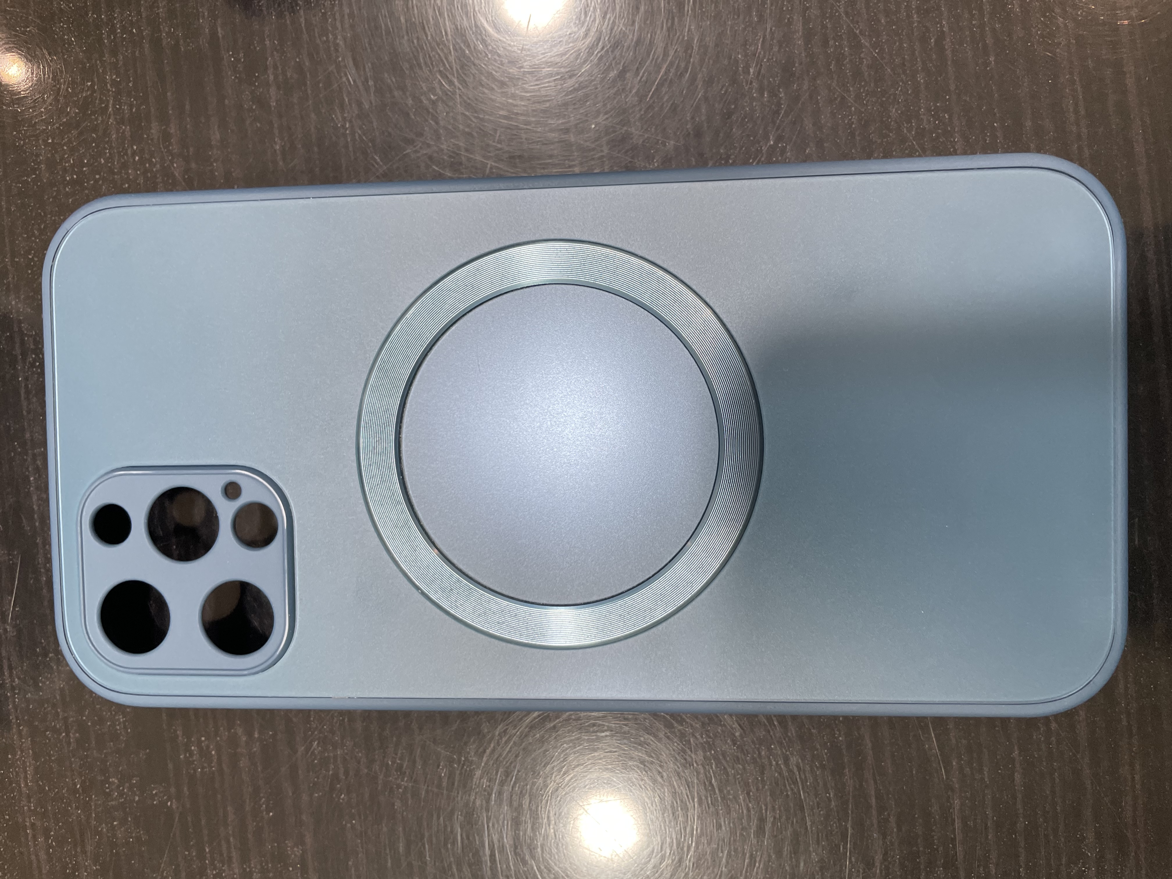 奶小鸭（NEYAA）【AG磨砂】适用苹果12pro手机壳 iphone12pro保护套磁吸充电超薄磨砂全包防摔男女款 宝石蓝 实拍图