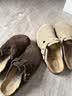 BIRKENSTOCK勃肯德国进口男女款牛皮绒面革软底Boston包头拖鞋 深棕窄版660463 37 实拍图