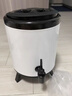 全适不锈钢奶茶桶带水龙头12L商用保温桶豆浆热水桶果汁鼎茶水桶白色 实拍图