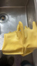 牛牌 乳胶手套5双 洗碗衣服加厚橡胶皮防水耐磨家务卫生厨房清洗清洁劳保 大号 实拍图