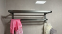 九牧（JOMOO）毛巾架卫生间置物架免打孔双折叠挂件套装太空铝7件套套装93058 实拍图