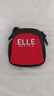 ELLE ACTIVE小巧轻便撞色斜挎包手机包经典百搭时尚个性休闲运动小包包 蓝/红色 实拍图