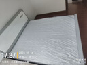 德满居 床 实木床 床现代简约 双人床白色北欧主卧轻奢全实木床婚床 静音床+护脊椰棕床垫（10cm) 1.8米*2.0米满铺床板 实拍图