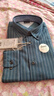 马登工装美式复古磨毛竖条纹衬衫男翻领休闲长袖衬衣修身薄款上衣外套 古蓝色 【舒适休闲衬衫/商务正装/痞帅高级感】 L 实拍图
