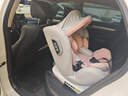 Heekin德国 儿童安全座椅汽车用0-4-12岁婴儿宝宝360度旋转ISOFIX硬接口 尊享粉(遮阳棚+上拉带+侧保护) 实拍图