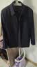 红都精纺羊毛夹克男翻领拉链款上班正装开会商务茄克中年男外套 藏青90羊毛10蚕丝JT6218-1 M (170/88A) 晒单实拍图