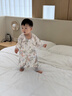 威尔贝鲁（WELLBER）【吸湿排汗】婴幼儿童睡袋1-3岁宝宝前4后2春夏亲肤睡衣蒲公英M 实拍图