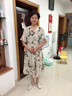俞兆林（YUZHAOLIN）母亲节衣服中年妈妈夏装雪纺短袖连衣裙中老年女装夏季收腰裙子 浅绿色 2XL (建议115-130斤) 晒单实拍图