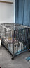 金百特 【不锈钢狗笼子】 金毛狗笼子中大型犬狗笼子宠物狗狗笼子狗屋高档狗别墅 长110*宽72*高95cm（激光满焊） 实拍图
