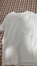布先生春夏季短袖T恤男士纯棉小白T纯色内搭打底衫 白色 S(165) 实拍图