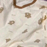 嘟嘟家儿童睡衣套装冬装男童舒适两件套女童满印可爱家居服小童秋衣秋裤 米底小熊 90 实拍图