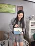 纪诗哲包包女包2026新款女士单肩斜挎小方包送老婆女友七夕情人节礼物 蓝色 品牌礼盒装 实拍图