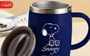 史努比（SNOOPY）保温杯不锈钢隔热喝水杯子男女情侣办公室咖啡杯学生大容量饮水杯 实拍图