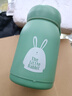 【京东物流送货上门】萌萌兔卡通水杯女牛奶玻璃杯创意便携杯子 蓝色萌萌兔 330ml 1只 实拍图