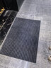 柏能条纹入户地垫门口地毯入户门脚垫进户门口地垫可裁剪灰色80x120cm 实拍图