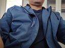 男士休闲外套春秋季连帽夹克2025新款男生帅气防风运动上衣服男夏 LL708雾霾蓝 4XL 160-180斤 实拍图