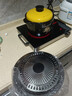 Cmdieip德国凯盟电陶炉电磁炉 家用炒菜火锅煮茶3500W大功率新型电炒锅 电磁炉锅一体全套 围炉煮茶套装 黑晶板七环火【配烤盘】 实拍图