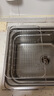 不锈钢厨房水槽沥水架洗碗池伸缩沥水篮洗菜盆碗碟收纳架 伸缩沥水篮【中号】 实拍图