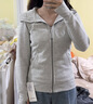 lululemon丨Scuba 女士拉链连帽衫*拉绒 杂色核心超浅灰(LW3KAMS) M /8 实拍图