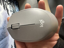 罗技（Logitech）M330 轻音鼠标 无线鼠标 办公鼠标 右手鼠标 带无线微型接收器 灰色 实拍图