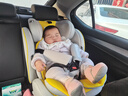 Heekin德国 儿童安全座椅汽车用0-4-12岁婴儿宝宝360度旋转ISOFIX硬接口 时尚黄(ISOFIX+360度旋转) 实拍图