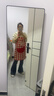 全品屋全身镜穿衣镜落地镜挂门服装店试衣壁挂镜一体简约北欧风黑160 实拍图