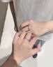 沫兰（MOLADY）足银情侣戒指男女莫比乌斯活口对戒生日纪念日礼物送女友老婆 1万+的选择*无尽的爱*当/次日达 实拍图