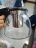 茶吧机饮水机玻璃电热水壶茶壶茶台电茶炉保温壶单壶带滤网耐高温茶具大容量水壶泡茶壶茶水分离 黑色半把款式 实拍图