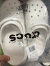 卡骆驰（CROCS）贝雅云彩女士洞洞鞋休闲鞋|208186 冬日白-11S   37 /38(240mm) 实拍图
