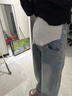 婧麒（JOYNCLEON）孕妇裤夏季休闲外穿打底阔腿牛仔裤小个子 复古蓝 L jyk26751 实拍图