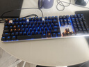 达尔优（dareu）EK815机械合金版机械键盘 有线键盘 游戏键盘 108键 单光 多键无冲 吃鸡键盘黑银红轴 实拍图