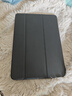 毕亚兹适用ipad 10.2英寸保护套 2021年9/8/7代 通用苹果平板电脑三折支架 智能休眠保护壳 PB179金刚黑 实拍图
