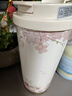 富光拾喜保温杯咖啡杯男女士陶瓷内胆随行杯学生吸管水杯子 白樱花520ml 实拍图