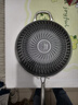 赫巴兹（HZIB）德国不粘锅316不锈钢炒锅炒菜锅具少油烟平底炒锅电磁炉燃气通用 双面屏+全钢盖内径32外径 34cm 实拍图