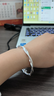 唯一（Winy）银手镯女款纯足银9999镯子生日礼物送妈妈老婆女友正品纯银饰品 实拍图