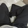 小野和子冰丝防晒裤女夏季凉感运动户外休闲直筒阔腿长裤 曜石黑 S 实拍图